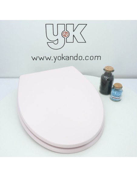 Tapa WC SELLES ROYAN (entre centros 15,5-16 cm.) Fabricada A Medida ROSA ILUSION