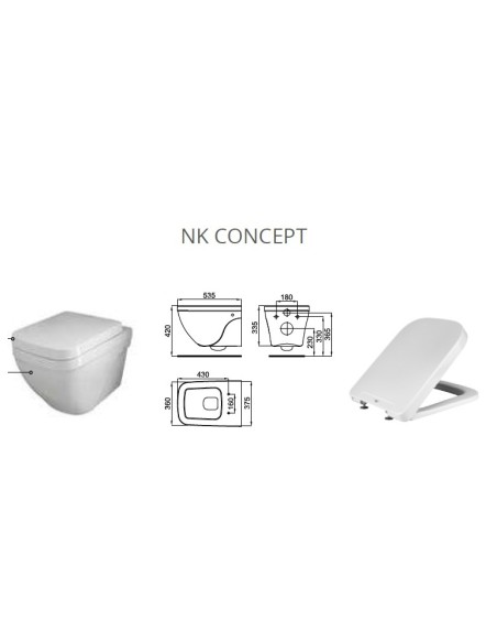 NOKEN PORCELANOSA NK CONCEPT Original Toilet Seat