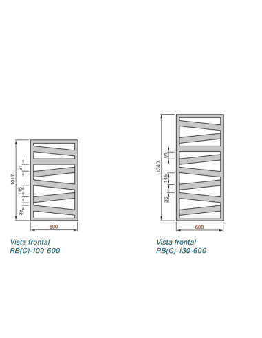 Radiador Toallero ZEHNDER RIBBON