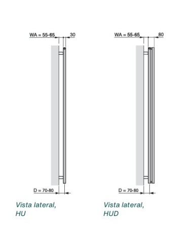 Radiador de toalhas ZEHNDER UNIVERSAL.