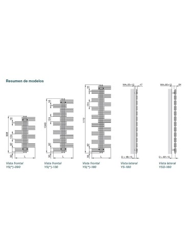 ZEHNDER YUCCA ELECTRIC ASYM Towel Radiator.
