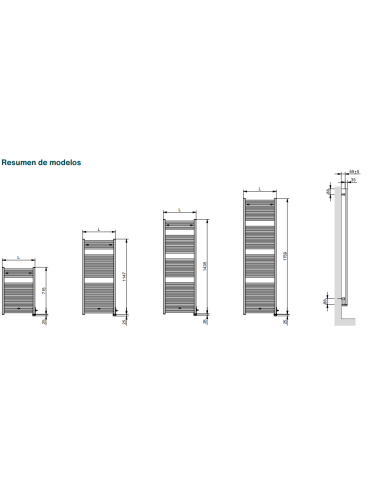 Radiador Toallero ZEHNDER TOGA ELÉCTRICO