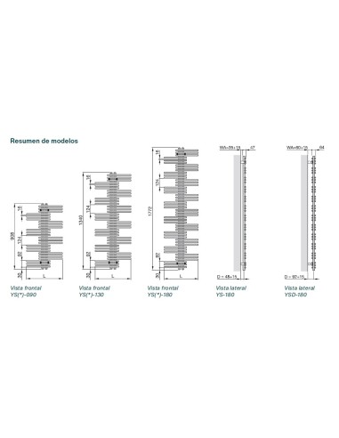 Radiador Toallero ZEHNDER YUCCA