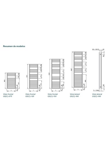 Radiador Toallero ZEHNDER QUARO SPA ELÉCTRICO