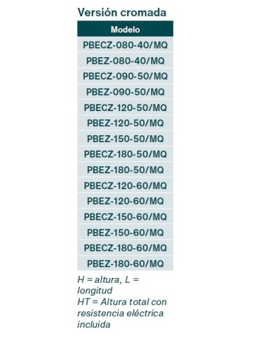 Radiador Toallero ZEHNDER AURA ELÉCTRICO