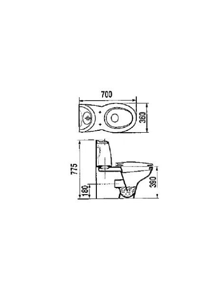 Abattant WC SELLES COURCHEVEL ETOOS SELLES 8933