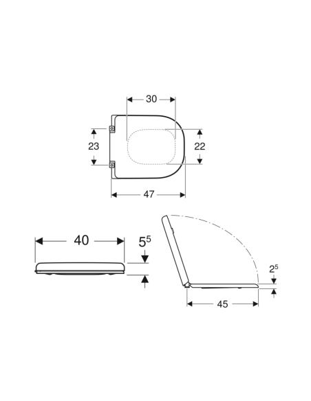 Toilet Seat ALLIA LATITUDE ETOOS