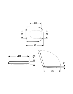 ALLIA LATITUDE Soft Close Toilet Seat ETOOS 2