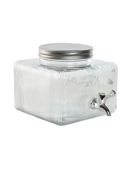 Striped glass liquid dispenser