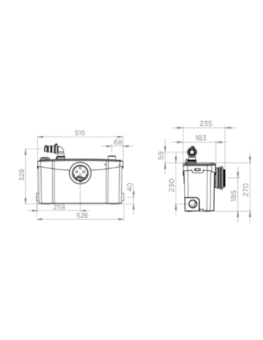 Sanibest Pro trituratore sanitario SFA | Bagno completo