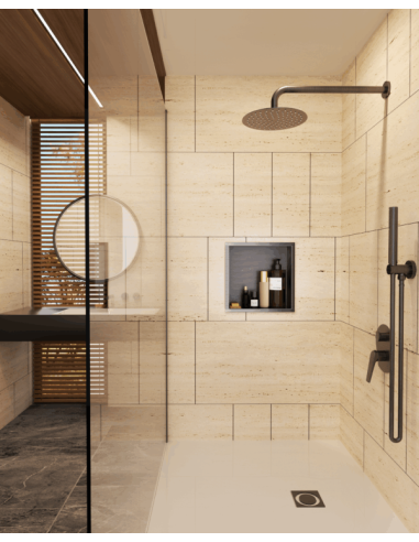 Atlantic bathroom niche 33×33 cm | Stainless steel and functional desi