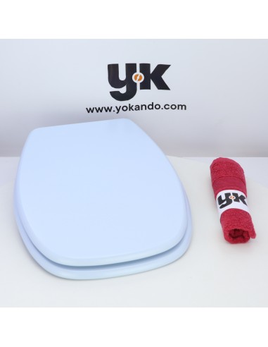 Tapa WC PORSAN NOA Caída Amortiguada Fabricada A Medida CELESTE