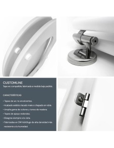 Tapa WC IMEX / P3 CUTIE Fabricada A Medida HERRAJE