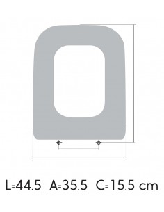 Sedile copriwater BATHCO TOLEDO su misura