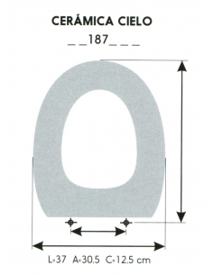 ASIENTO INFANTIL CERÁMICA CIELO (SOLO ARO)