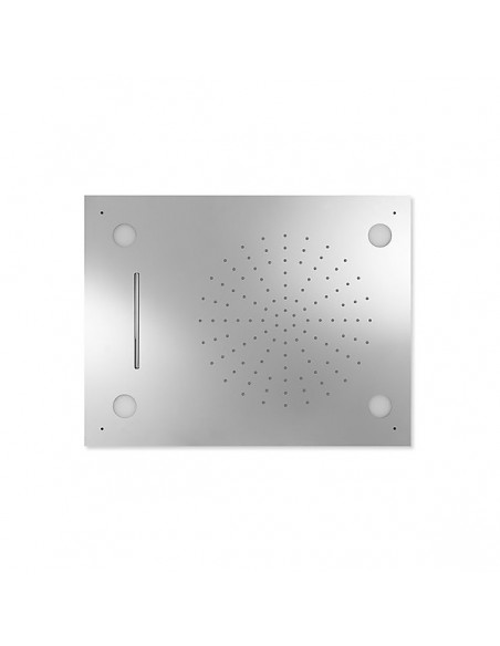 Soffione doccia a soffitto INOX CROMOTERAPIA TRES