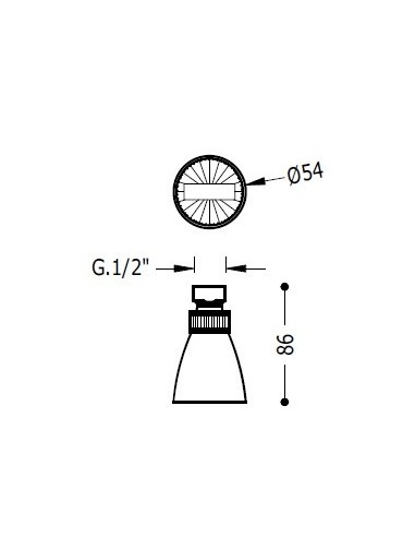 Piña brazo ducha ECO TRES