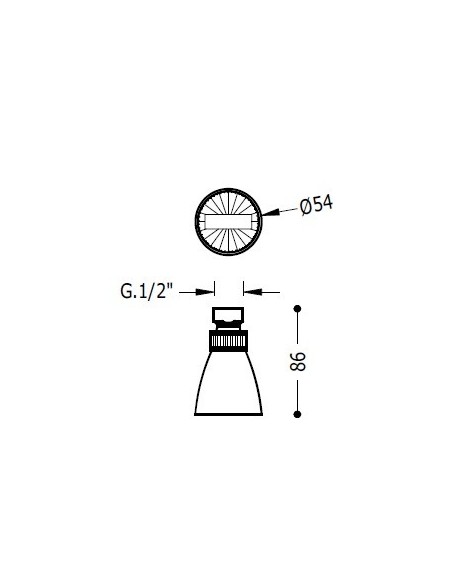 Piña brazo ducha ECO TRES Piña brazo ducha ECO TRES