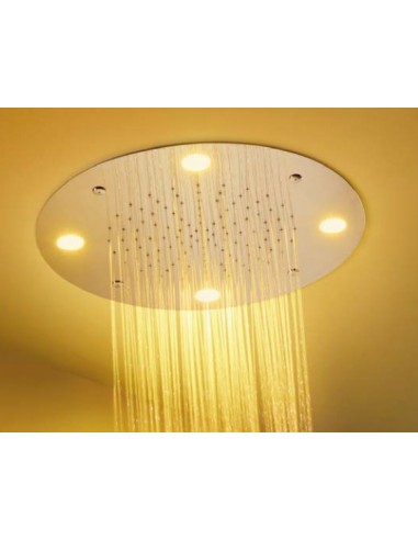 Soffione doccia a soffitto a 2 vie Inox CROMOTERAPIA TRES