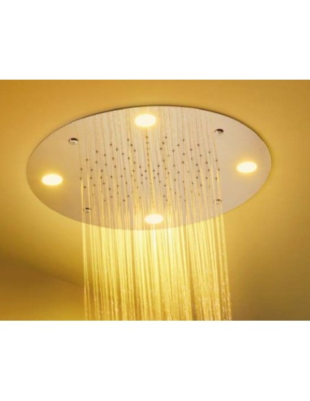 Soffione doccia a soffitto a 2 vie Inox CROMOTERAPIA TRES Soffione doccia a soffitto a 2 vie Inox CROMOTERAPIA TRES