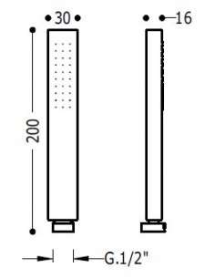 Ducha anticalcárea CLASS TRES 2
