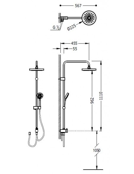 Barra De Ducha ECO-TERM TRES Barra De Ducha ECO-TERM TRES