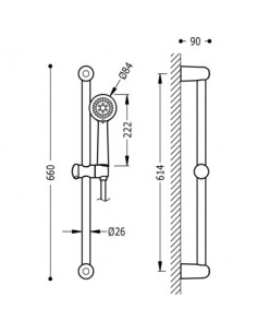 Barra De Ducha ECO TRES 2