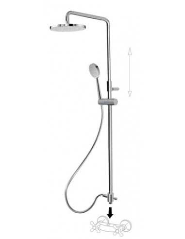 Kit De Ducha Fija y Móvil TRES
