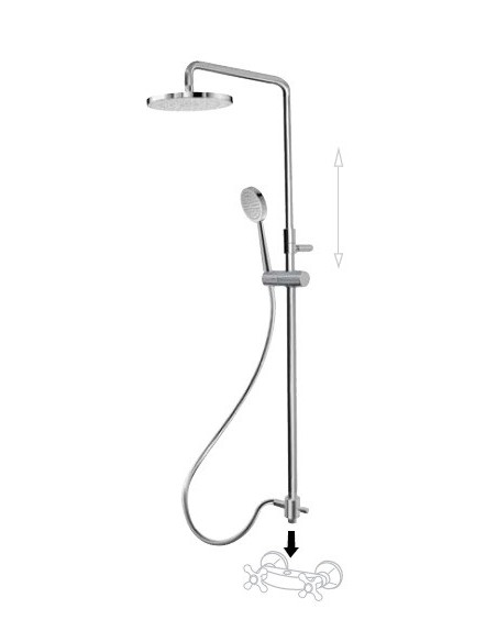 Kit De Ducha Fija y Móvil TRES Kit De Ducha Fija y Móvil TRES