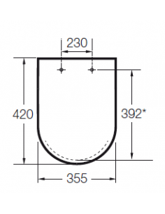 ORIGINAL Toilet Seat For DAMA ROCA COMPACT Toilet 2