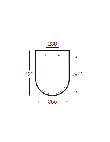 Tapa WC Y Asiento ORIGINAL Para Inodoro COMPACTO DAMA ROCA