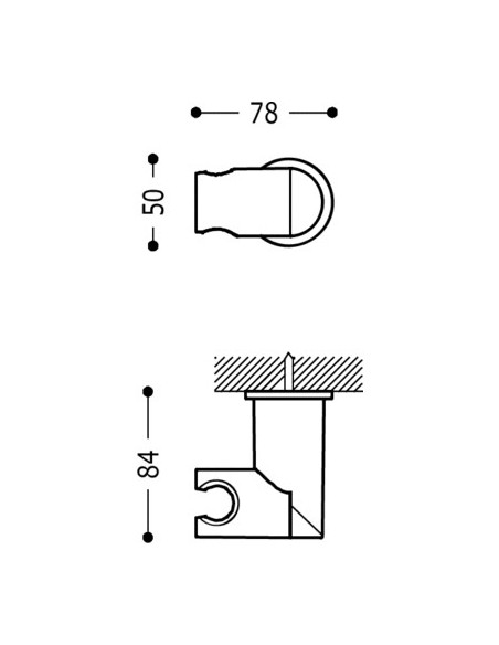 Soporte Orientable Para Ducha TRES
