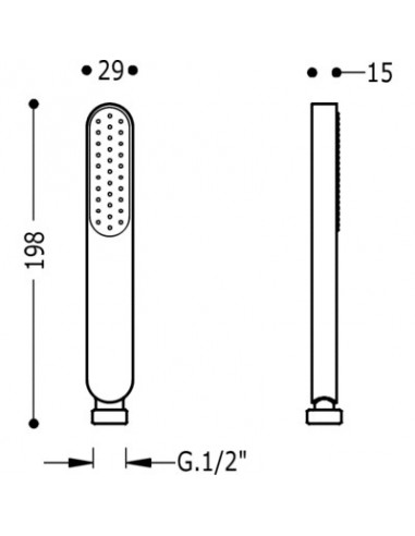 Anti-scale shower LOFT COLORS TRES