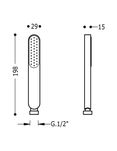 Anti-scale shower LOFT COLORS TRES