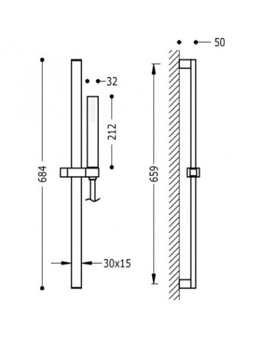 Kit De Ducha PROJECT-SLIM TRES