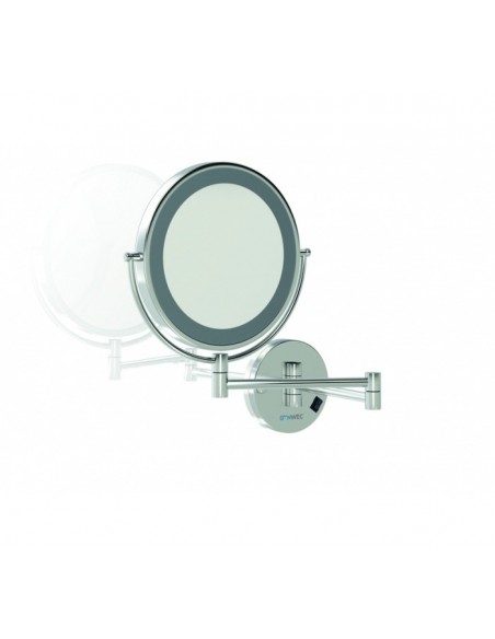 Espejo Con LED Redondo De Aumento GENWEC Espejo Con LED Redondo De Aumento GENWEC