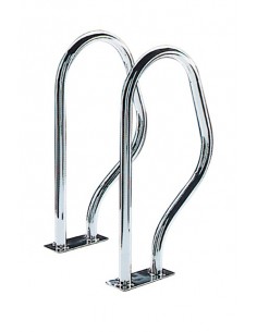 Corrimano di accesso-uscita piscina ASTRALPOOL Fissaggio mediante piastra rettangolare