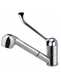 Single-lever faucet with extractable shower Medical