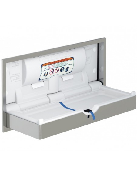 Cambiador De Pañales Inox Horizontal Encastrado GENWEC Cambiador De Pañales Inox Horizontal Encastrado GENWEC