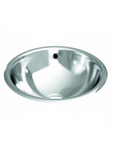 Lavamanos Circula Encimera Con Rebosadero Ala Curvada GENWEC