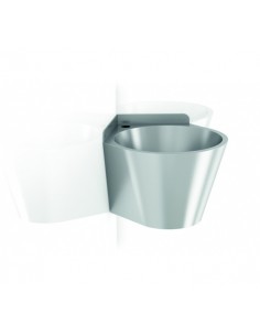 Lavamanos Esquinero Redondo Inox 304 Satinado GENWEC