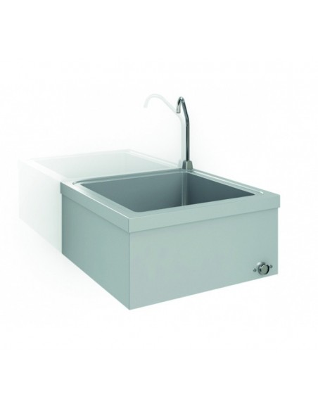 Lavamanos Mural De Un Agua Activado Con Rodilla GENWEC Lavamanos Mural De Un Agua Activado Con Rodilla GENWEC