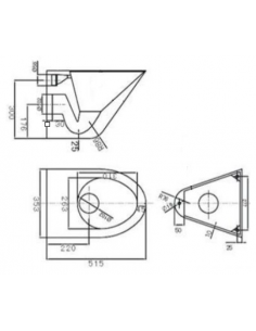 Inodoro Suspendido A Pared Inox 304 Satinado GENWEC 2