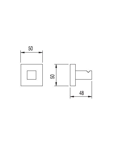 Cabide Série CUADRO-TRES