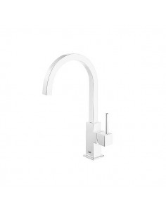 Vertical Sink Mixer Tap With Curved Spout Curvo CUADRO TRES