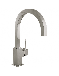 Vertical Sink Mixer Tap With Curved Spout Curvo CUADRO TRES 2