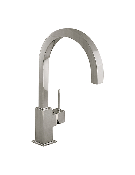 Vertical Sink Mixer Tap With Curved Spout Curvo CUADRO TRES