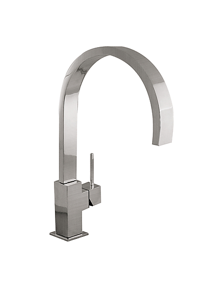 Grifo Monomando De Fregadero Con Caño Curvo Plano CUADRO TRES Grifo Monomando De Fregadero Con Caño Curvo Plano CUADRO TRES