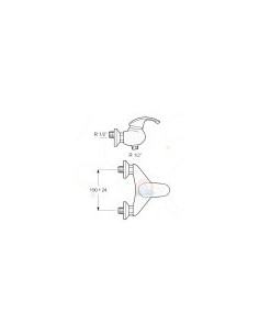 Single-lever faucet for shower GEKO 2