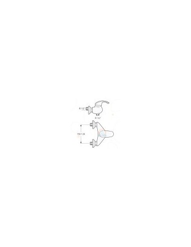 Single-lever faucet for shower GEKO